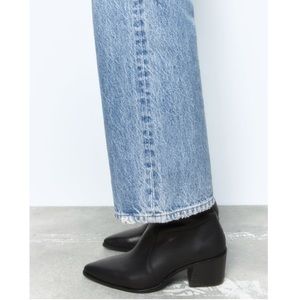 Zara Black Leather Boots